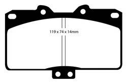 EBC Brakes - EBC Brakes UD531 EBC Ultimax OEM Replacement Brake Pads