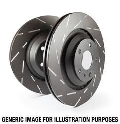 EBC Brakes - EBC Brakes USR7370 EBC USR Series Sport Slotted Rotor