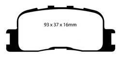 EBC Brakes - EBC Brakes DP41716R Yellowstuff Street And Track Brake Pads