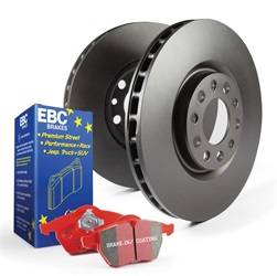 EBC Brakes - EBC Brakes S12KF1251 S12 Kits Redstuff and RK Rotors