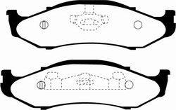 EBC Brakes - EBC Brakes UD712 EBC Ultimax OEM Replacement Brake Pads