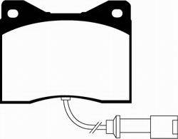 EBC Brakes - EBC Brakes DP3753C EBC Redstuff Ceramic Low Dust Brake Pads