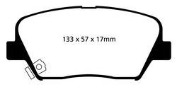 EBC Brakes - EBC Brakes DP61863 EBC 6000 Series Greenstuff Truck/SUV Brakes Disc Pads