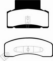 EBC Brakes - EBC Brakes DP71268 EBC 7000 Series Greenstuff SUV Supreme Compound Disc Pads