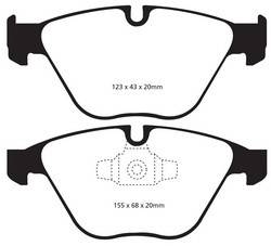 EBC Brakes - EBC Brakes DP31512C EBC Redstuff Ceramic Low Dust Brake Pads