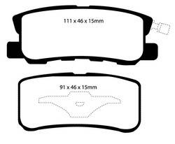 EBC Brakes - EBC Brakes DP31407C EBC Redstuff Ceramic Low Dust Brake Pads