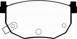 EBC Brakes - EBC Brakes DP3528C EBC Redstuff Ceramic Low Dust Brake Pads