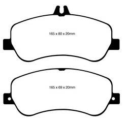 EBC Brakes - EBC Brakes DP32011C EBC Redstuff Ceramic Low Dust Brake Pads