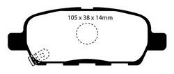 EBC Brakes - EBC Brakes DP61955 EBC 6000 Series Greenstuff Truck/SUV Brakes Disc Pads