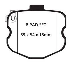 EBC Brakes - EBC Brakes DP41771/4R Yellowstuff Street And Track Brake Pads