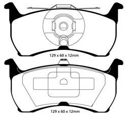 EBC Brakes - EBC Brakes DP41504R Yellowstuff Street And Track Brake Pads