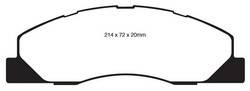 EBC Brakes - EBC Brakes DP41847R Yellowstuff Street And Track Brake Pads