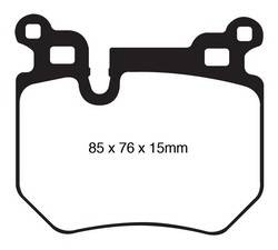 EBC Brakes - EBC Brakes DP41996R Yellowstuff Street And Track Brake Pads