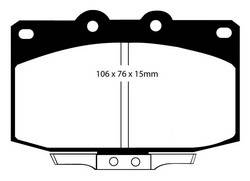 EBC Brakes - EBC Brakes DP5763NDX EBC Bluestuff NDX Full Race Brake Pads