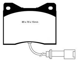 EBC Brakes - EBC Brakes DP4753/2R Yellowstuff Street And Track Brake Pads