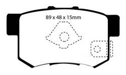 EBC Brakes - EBC Brakes DP41193/2R Yellowstuff Street And Track Brake Pads