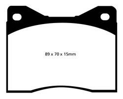 EBC Brakes - EBC Brakes DP3753/2C EBC Redstuff Ceramic Low Dust Brake Pads