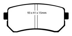 EBC Brakes - EBC Brakes DP41769R Yellowstuff Street And Track Brake Pads