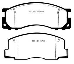 EBC Brakes - EBC Brakes UD500 EBC Ultimax OEM Replacement Brake Pads