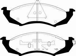 EBC Brakes - EBC Brakes DP31180C EBC Redstuff Ceramic Low Dust Brake Pads