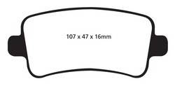 EBC Brakes - EBC Brakes DP42016R Yellowstuff Street And Track Brake Pads