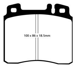 EBC Brakes - EBC Brakes DP4963R Yellowstuff Street And Track Brake Pads