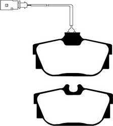 EBC Brakes - EBC Brakes DP61445 EBC 6000 Series Greenstuff Truck/SUV Brakes Disc Pads