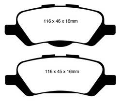 EBC Brakes - EBC Brakes DP61852 EBC 6000 Series Greenstuff Truck/SUV Brakes Disc Pads