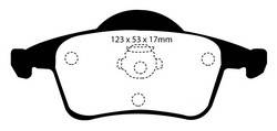 EBC Brakes - EBC Brakes DP41231R Yellowstuff Street And Track Brake Pads