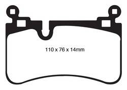 EBC Brakes - EBC Brakes DP41839R Yellowstuff Street And Track Brake Pads