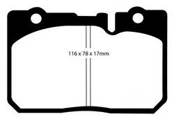 EBC Brakes - EBC Brakes UD665 EBC Ultimax OEM Replacement Brake Pads