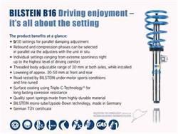 Bilstein Shocks - Bilstein Shocks 48-207287 B16 Series PSS10 Lowering Kit