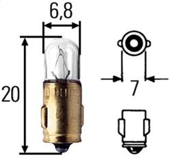 Hella - Hella H83045001 T2 Incandescent Bulb