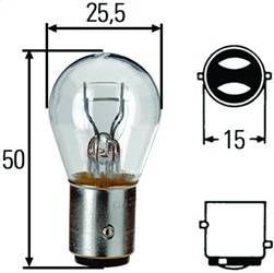 Hella - Hella H83055001 S8 Incandescent Bulb