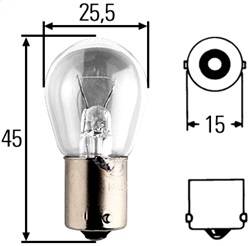 Hella - Hella H83035031 S8 Incandescent Bulb
