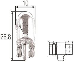 Hella - Hella H83220001 T3.25 Incandescent Bulb