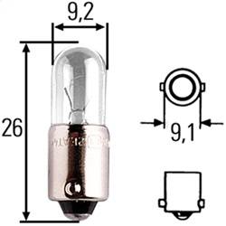 Hella - Hella H83050041 T2.75 Incandescent Bulb