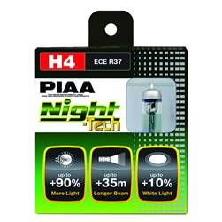 PIAA - PIAA 10704 H4/9003/HB2 Night-Tech Replacement Bulb