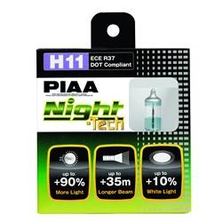 PIAA - PIAA 10711 H11 Night-Tech Replacement Bulb