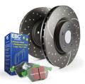 Disc Brake Pad/Rotor Kit - Disc Brake Pad and Rotor Kit - EBC Brakes - EBC Brakes S10KF1006 S10 Kits Greenstuff 2000 and GD Rotors