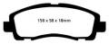 EBC Brakes UD1102 EBC Ultimax OEM Replacement Brake Pads