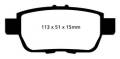 EBC Brakes DP31754C EBC Redstuff Ceramic Low Dust Brake Pads